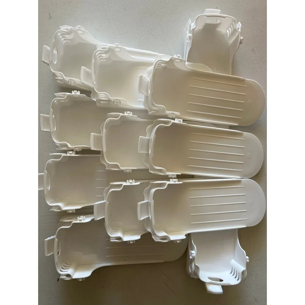 12 Pack White Adjustable Shoe Slots Space Saver Closet Organizer Stacker Set